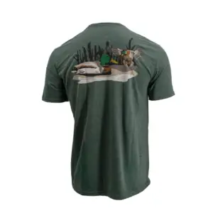 Backwater Mallards Tee Grn - Xlg