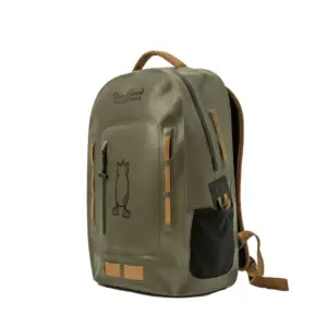 Zipped Waterproof Backpack Green