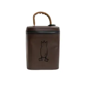 Zippered Shell Bag Brown